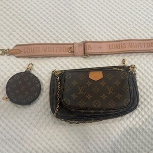 Monogram Multi Pochette Accessories Rose Clair